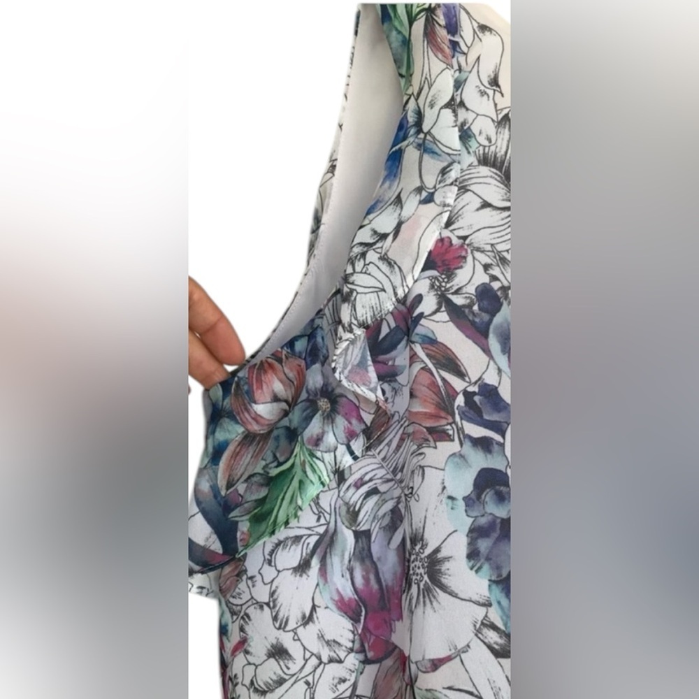 H&M Floral Sleeveless Maxi Dress Size 6 | Romantic Spring Summer Dress - Picture 4 of 6